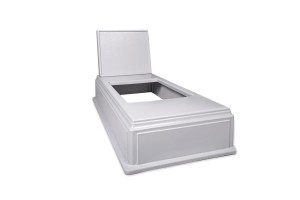 Nagrobek plastikowy - pomnik MEMENTO szary