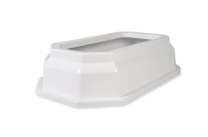 Nagrobek plastikowy - obudowa grobu ROYAL  MINI biała dziecięca