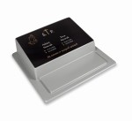 Pomnik plastikowy nagrobek mały urnowy lub dziecięcy TEMPUS szary