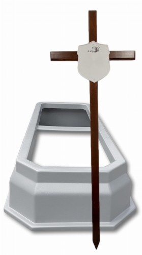 ACH1 Royal szary z krzyzem drewnianym i biała tabliczka.jpg