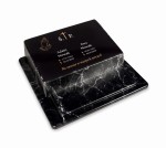 Pomnik plastikowy nagrobek mały urnowy lub dziecięcy TEMPUS ciemny marmur